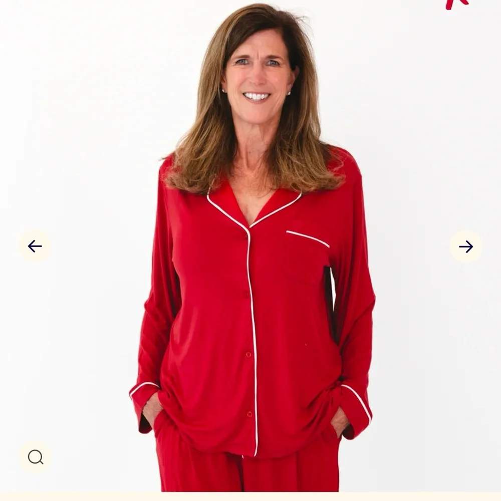 NWT Little Sleepies Holiday Red Women’s Sleep Set. Size XL and L - Picture 2 of 4